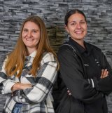 Nadia Constantin (à gauche) et Leila Gasser (à droite)